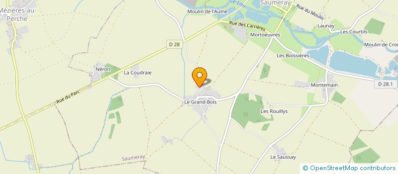 localisation de l'entreprise MONSIEUR MAURICE PROUST à SAUMERAY