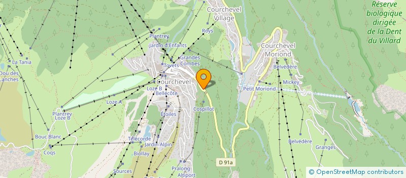 localisation de l'entreprise MONSIEUR MAURICE PRUDENT à COURCHEVEL