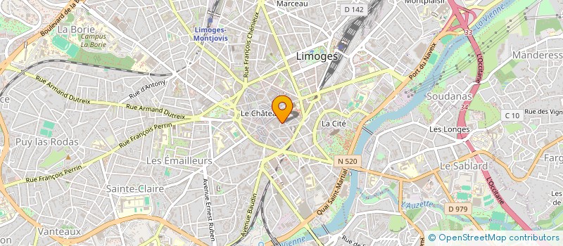 localisation de l'entreprise MONSIEUR MAURICE QUEYROI à LIMOGES