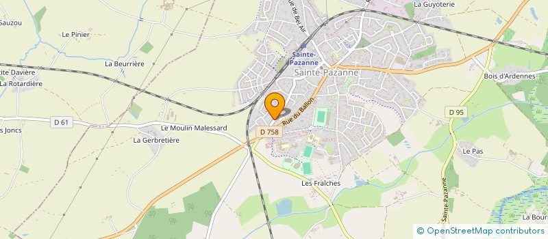 localisation de l'entreprise MONSIEUR MAURICE RABREAU à SAINTE-PAZANNE