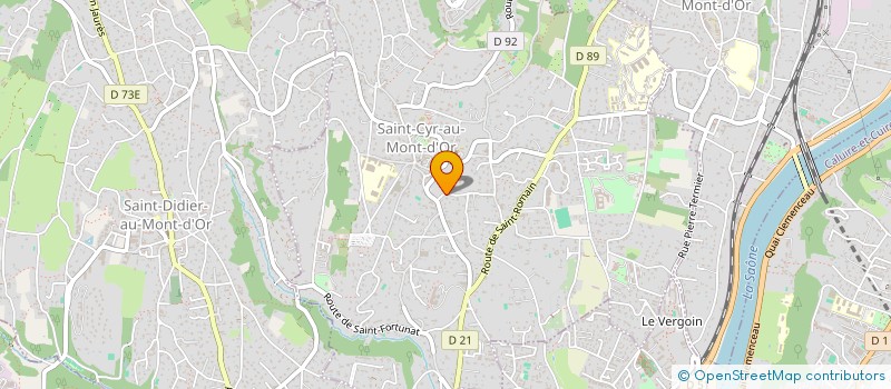 localisation de l'entreprise MONSIEUR MAURICE RABY  SAINT-CYR-AU-MONT-D'OR