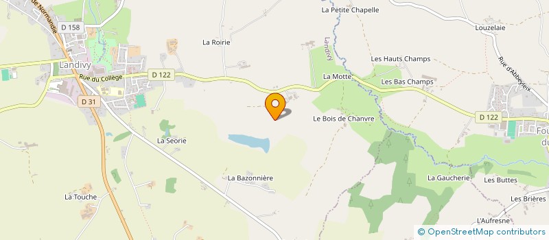 localisation de l'entreprise MONSIEUR MAURICE RACINAIS  LANDIVY