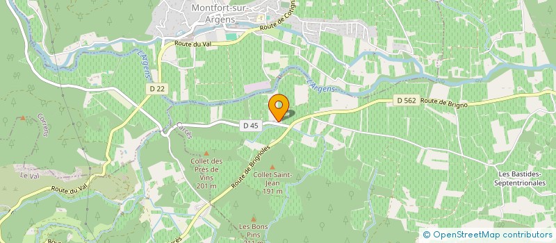 localisation de l'entreprise MONSIEUR MAURICE RAFFAELE  MONTFORT SUR ARGENS