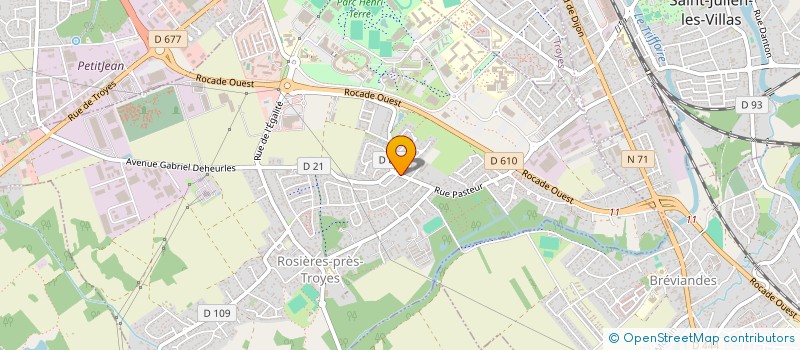 localisation de l'entreprise MONSIEUR MAURICE RAGON  ROSIERES-PRES-TROYES