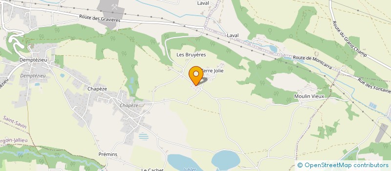 localisation de l'entreprise MONSIEUR MAURICE RAJON  SAINT-SAVIN