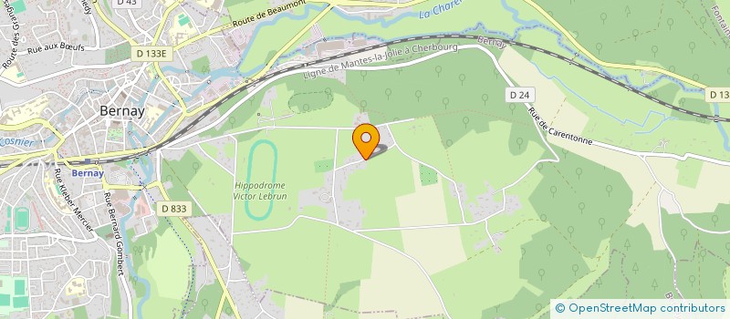 localisation de l'entreprise MONSIEUR MAURICE RATIEUVILLE  BERNAY