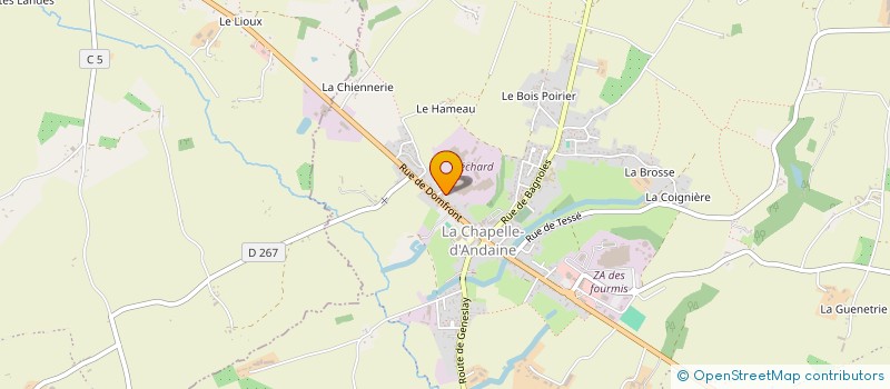 localisation de l'entreprise MONSIEUR MAURICE-RENE CONEAU à JUVIGNY VAL D'ANDAINE
