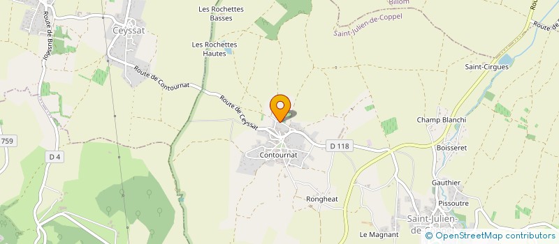 localisation de l'entreprise MONSIEUR MAURICE REOL  SAINT-JULIEN-DE-COPPEL