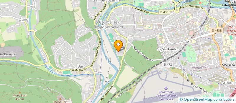 localisation de l'entreprise MONSIEUR MAURICE RERAT  COURCELLES-LES-MONTBELIARD