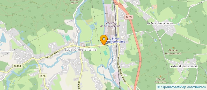 localisation de l'entreprise MONSIEUR MAURICE RETOURNARD à ETIVAL-CLAIREFONTAINE