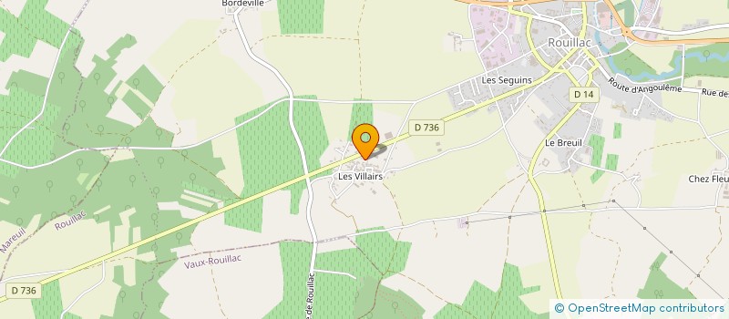 localisation de l'entreprise MONSIEUR MAURICE REVEILLAUD à ROUILLAC