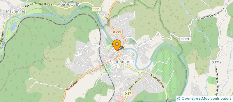 localisation de l'entreprise MONSIEUR MAURICE REY  SAINT-AMBROIX