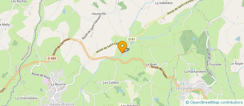 localisation de l'entreprise MONSIEUR MAURICE REYNARD  HAUTE-RIVOIRE