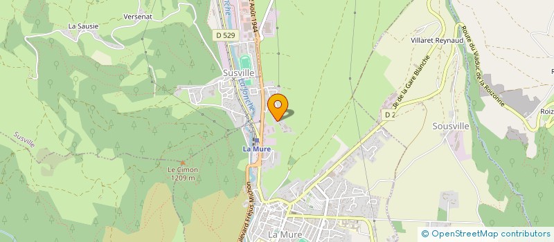 localisation de l'entreprise MONSIEUR MAURICE REYNIER à LA MURE