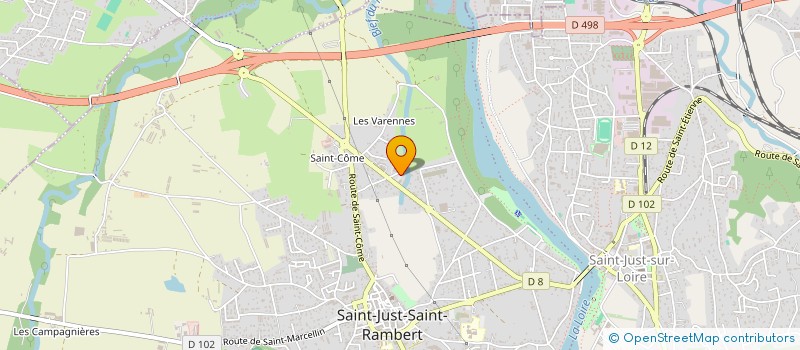 localisation de l'entreprise MONSIEUR MAURICE RICHARD  SAINT-JUST-SAINT-RAMBERT