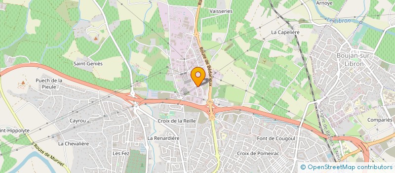 localisation de l'entreprise MONSIEUR MAURICE RICOME  BEZIERS