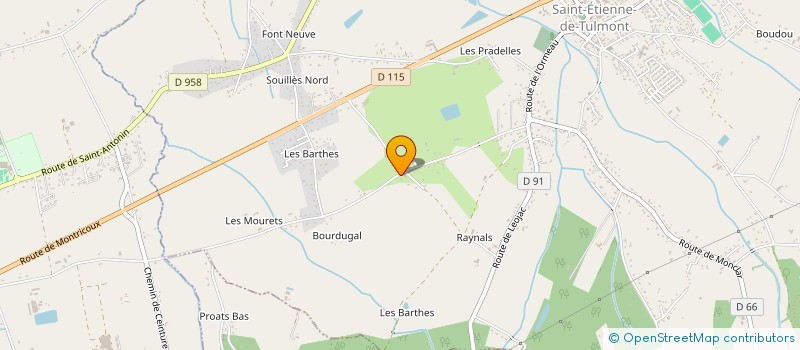 localisation de l'entreprise MONSIEUR MAURICE RINALDI  ST-ETIENNE-DE-TULMONT