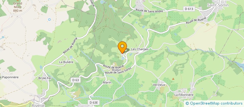 localisation de l'entreprise MONSIEUR MAURICE RIVOIRE  CHABANIERE