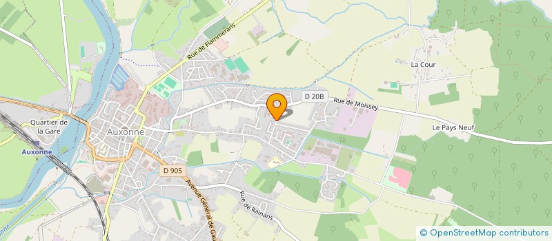 localisation de l'entreprise MONSIEUR MAURICE ROBARDET  AUXONNE