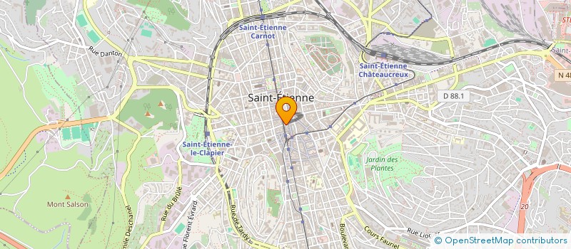 localisation de l'entreprise MONSIEUR MAURICE ROBERT  SAINT-ETIENNE