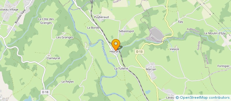 localisation de l'entreprise MONSIEUR MAURICE ROBY à MOUTIER D'AHUN