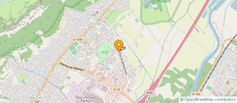 localisation de l'entreprise MONSIEUR MAURICE ROCCIA  CROLLES