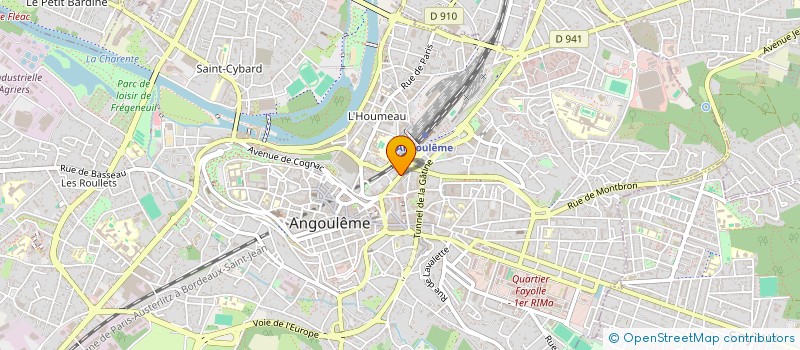 localisation de l'entreprise MONSIEUR MAURICE ROCHE à ANGOULEME