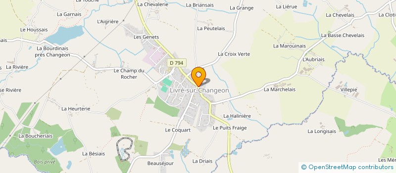 localisation de l'entreprise MONSIEUR MAURICE ROCHER  LIVRE-SUR-CHANGEON