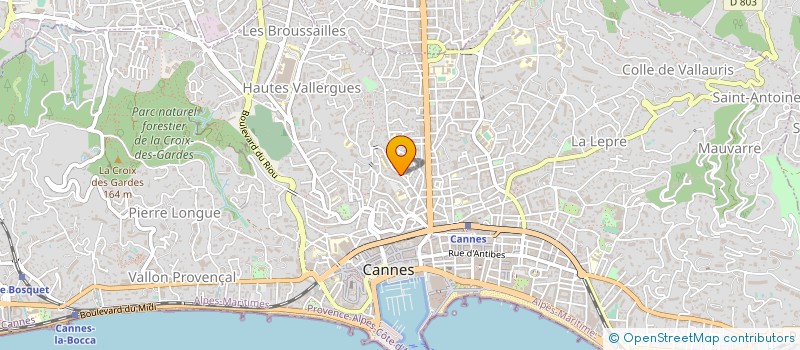 localisation de l'entreprise MONSIEUR MAURICE-ROGER CLAITTE à CANNES