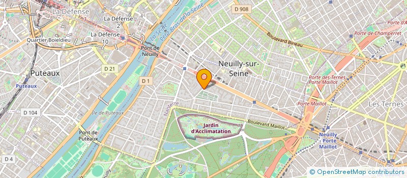 localisation de l'entreprise MONSIEUR MAURICE ROMELOT à NEUILLY-SUR-SEINE