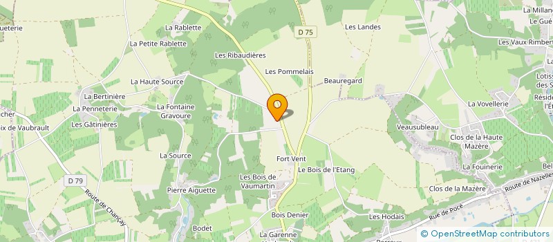 localisation de l'entreprise MONSIEUR MAURICE ROQUIN  MONTREUIL-EN-TOURAINE