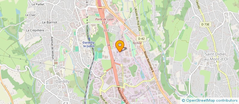 localisation de l'entreprise MONSIEUR MAURICE ROSTAING-TAYARD  DARDILLY