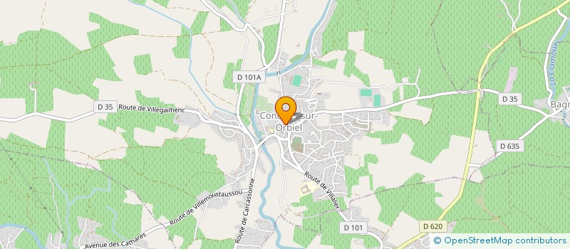 localisation de l'entreprise MONSIEUR MAURICE ROUANET  CONQUES-SUR-ORBIEL