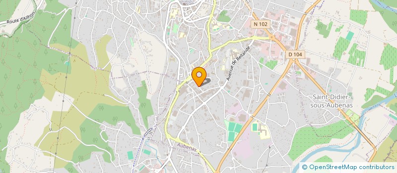 localisation de l'entreprise MONSIEUR MAURICE ROUCHON à AUBENAS