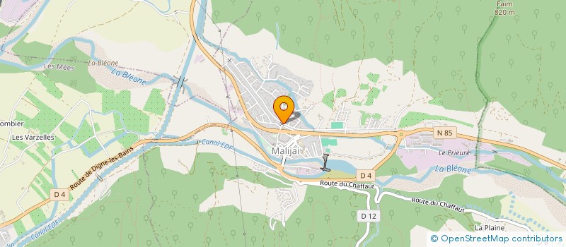 localisation de l'entreprise MONSIEUR MAURICE ROUMIEU  MALIJAI