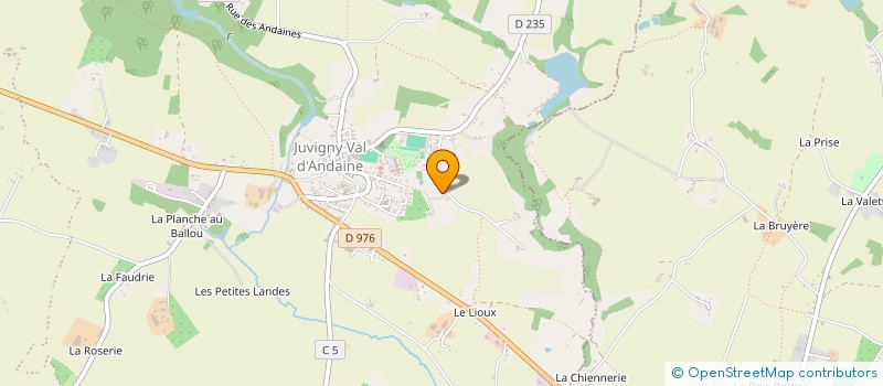localisation de l'entreprise MONSIEUR MAURICE ROUSSEL à JUVIGNY VAL D'ANDAINE