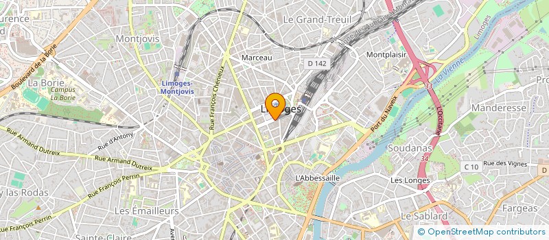 localisation de l'entreprise MONSIEUR MAURICE RUAUD à LIMOGES