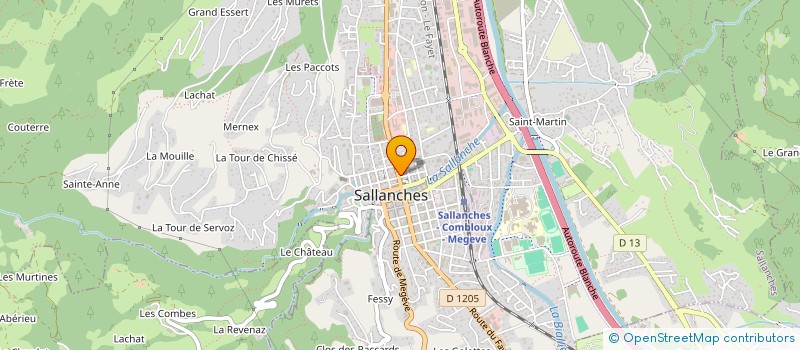 localisation de l'entreprise MONSIEUR MAURICE RUSCETTA à SALLANCHES