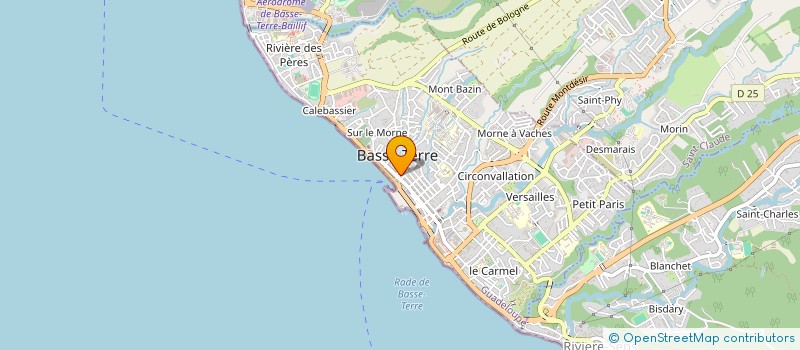 localisation de l'entreprise MONSIEUR MAURICE SABIN  BASSE-TERRE