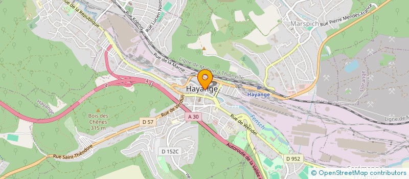 localisation de l'entreprise MONSIEUR MAURICE SAGUET  HAYANGE