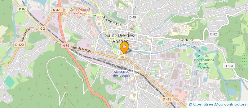 localisation de l'entreprise MONSIEUR MAURICE SAINT DIZIER à SAINT-DIE-DES-VOSGES