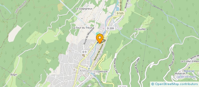 localisation de l'entreprise MONSIEUR MAURICE SAYETTA  ALLEVARD