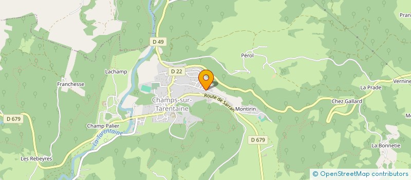 localisation de l'entreprise MONSIEUR MAURICE SERRE à CHAMPS-SUR-TARENTAINE-MARCHAL