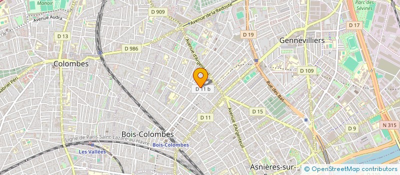 localisation de l'entreprise MONSIEUR MAURICE SIRUGUE à BOIS COLOMBES