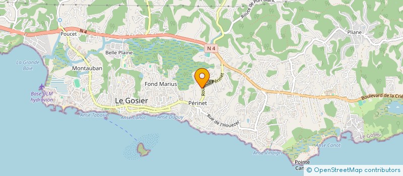 localisation de l'entreprise MONSIEUR MAURICE SPACAGNA à LE GOSIER