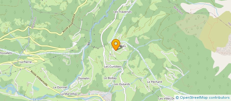 localisation de l'entreprise MONSIEUR MAURICE SPONSALE  BEAUFORT