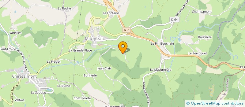 localisation de l'entreprise MONSIEUR MAURICE SUBTIL  MACHEZAL
