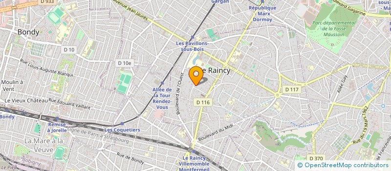 localisation de l'entreprise MONSIEUR MAURICE TAIEB à LE RAINCY