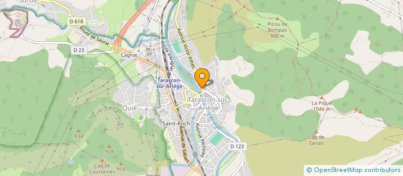 localisation de l'entreprise MONSIEUR MAURICE TANDONNET à TARASCON-SUR-ARIEGE