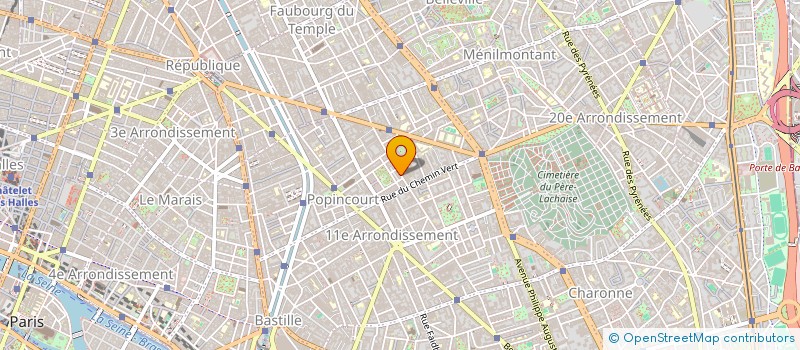 localisation de l'entreprise MONSIEUR MAURICE TESTEVUIDE à PARIS
